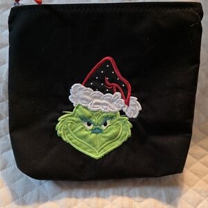 Black Grinch Cosmetic Bag